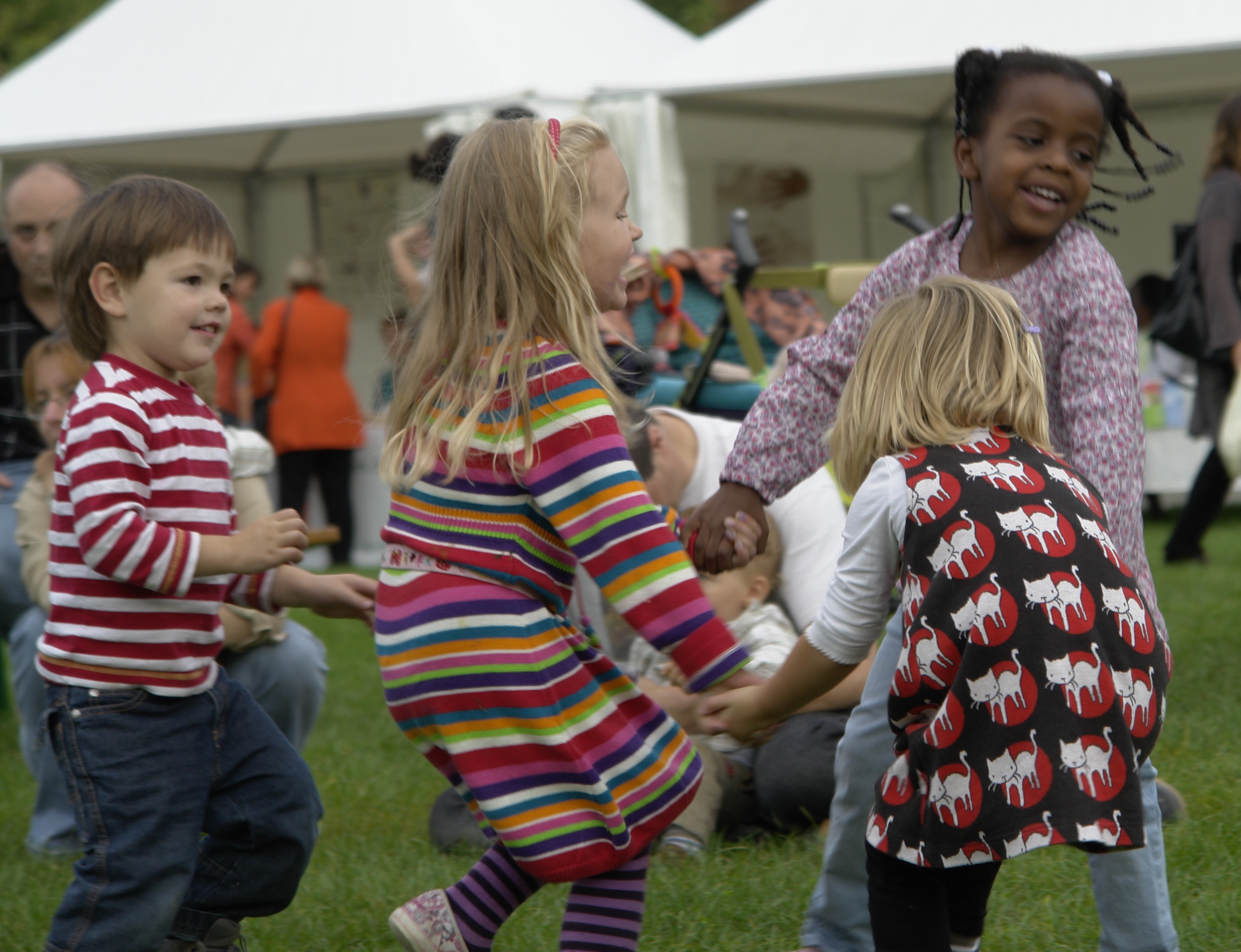 children dancing