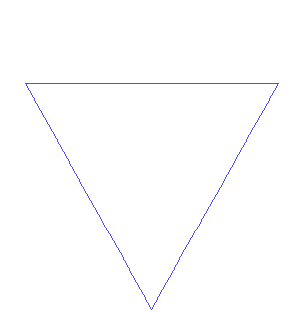 Koch curve; example of snowflake fractal; from Wikipedia
