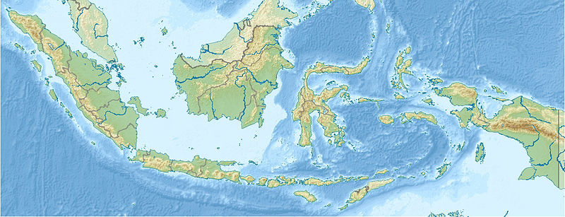Indonézia elhelyezkedése