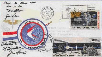 Apollo 15 postal covers incident