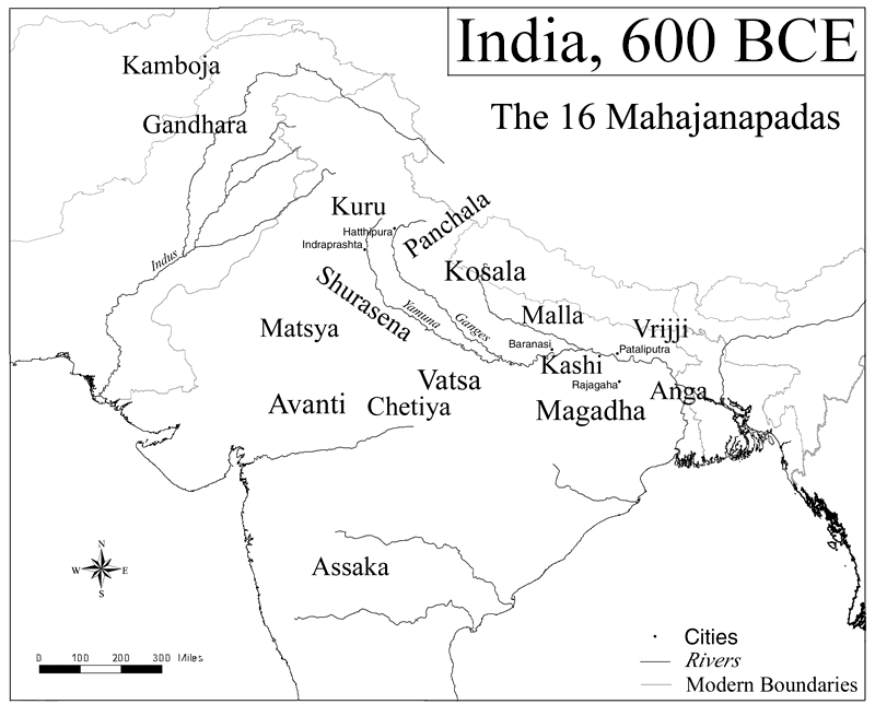 India in 600 BC