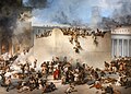 Destruction of the پرستش‌گاه اورشلیم (۱۸۶۷) Galleria d'Arte Moderna, Venice