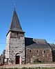 L'église Saint-Jean Baptiste (chœur roman, nef et tour)