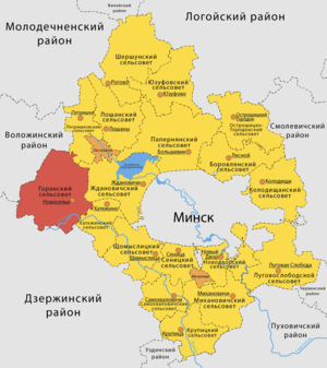Горанский сельсовет на карте