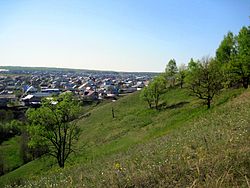 View of Bavly from a hill