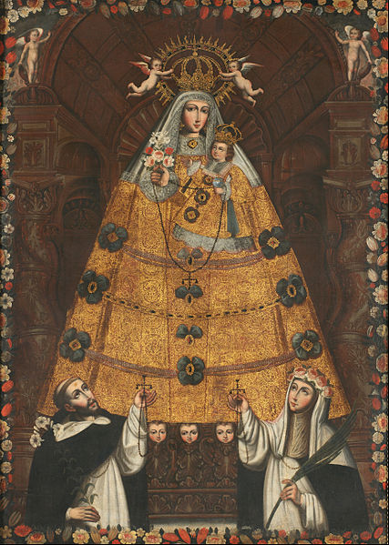 File:Anonymous Cusco School - Our Lady of the Rosary with Saint Dominic and Saint Rose - Google Art Project.jpg
