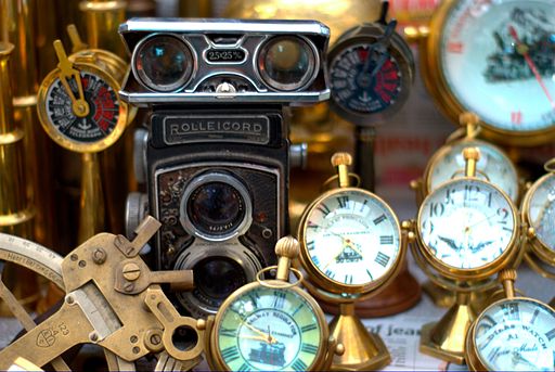Antiques being sold on Colaba Causeway