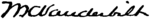 Вандербильт Корнелиус Эпплтона (капиталист) - Уильям Киссам signature.png