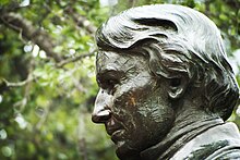 This statue of Judge Baylor is at the front of Founder's Mall in the heart of campus. Baylor Judge Statue.jpg