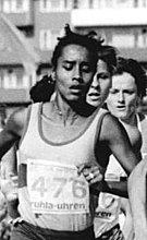 Yvonne Graham – die Jamaikanerin startete später als Yvonne Mai für Deutschland – belegte Rang zehn