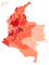 2019-nCoV infekcijas izplatība Kolumbijas departamentos (jaunākie dati).