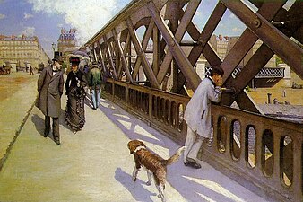 Le Pont de l'Europe, målning av Gustave Caillebotte från 1876.