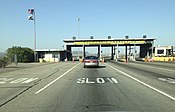 A California Border Protection Station on Interstate 15