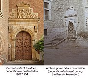 Restoration of the château's door