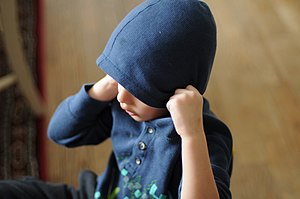 A child wearing a blue hoodie. Ottawa, Canada,...