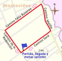 El circuito de Melilla, trazado habitual de pruebas de ciclismo en la zona.
