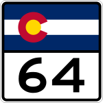 Straßenschild der Colorado State Highway 64