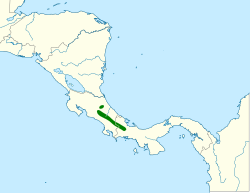 Distribución geográfica del pibí ocráceo.