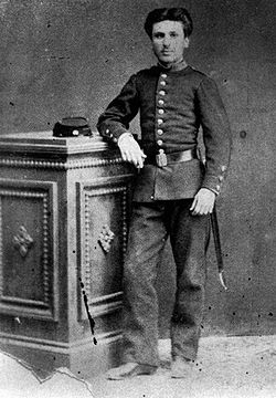 като кадет в 1870 година