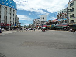 Street view of downtown Dingcheng