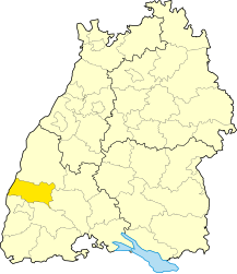 Circondario di Emmendingen – Mappa