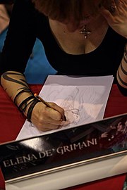 Elena de' Grimani guest at Romics, stand Panini Comics, 2012