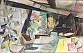 Taliesin West, 1957, olio su tela, 90 x 140 cm, Municipio di Volpedo
