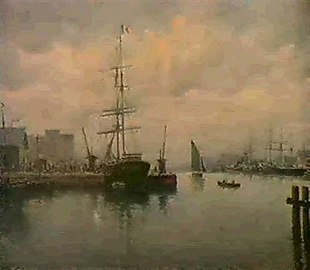 Le port de Bordeaux, (c.1870)