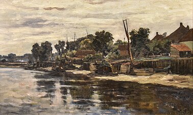 De Schelde in Burcht (1873) door Euphrosine Beernaert