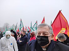 Moraglia alla manifestazione in difesa dei posti di lavoro dei dipendenti Speedline