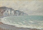 "Falaise de Pourville" (1896) de Claude Monet (W 1422)