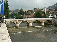 Fishing on Miljacka river