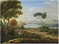 Гендрік Франс ван Лінт. «Класичний пейзаж з річкою й заміською віллою на її березі», 1721 р.