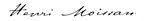 Ferdinand Frederick Henri Moissan, podpis (z wikidata)
