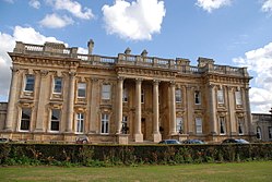 Heythrop Park, Oxfordshire, which gave its name to the college Heythrop Park 01.jpg