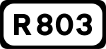 R803 road shield}}