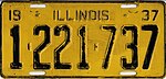 Номерной знак Иллинойса 1937 года - Номер 1-221-737.jpg