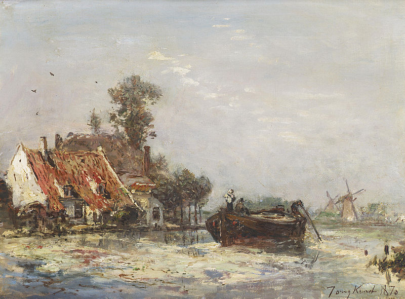  Ян Бартолд Йонгкинд, 800px-Johan_Barthold_Jongkind_-_Rivier_de_buurt_van_Rotterdam