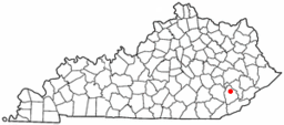 Hydens läge i Kentucky