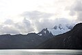 Le montagne di Kenai viste dal mare in settembre