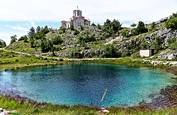 A Cetina forrása az Urunk Mennybemenetele templommal
