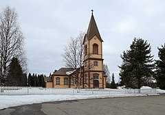 Kittilän kirkko huhtikuussa 2016