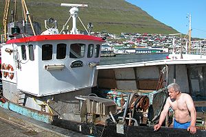 Fisherman of Klaksvík, Faroe Islands.