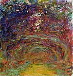 "L'Allée des rosiers" (1920-1922) de Claude Monet - Musée Marmottan Monet, inv. 5104 (W1938)