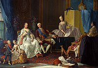 Владательный герцог Филипп I Бурбон-Пармский со своей семьёй.