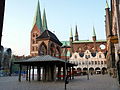 La place du marché à Lübeck