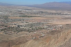 Looking down on Sunrise Manor from Frenchman Mountain