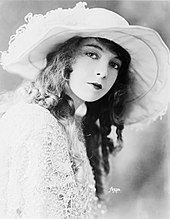 Lillian Gish, the "First Lady of the American Cinema", was a leading star in the silent era with one of the longest careers--1912 to 1987. Lillian Gish-edit1.jpg