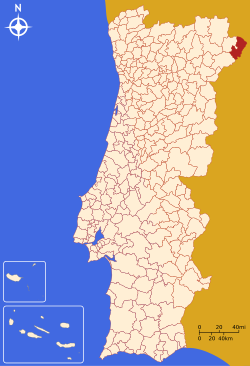 Localização de Miranda do Douro (português)Miranda de l Douro (mirandês)