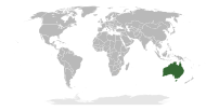 Locator map for Australia